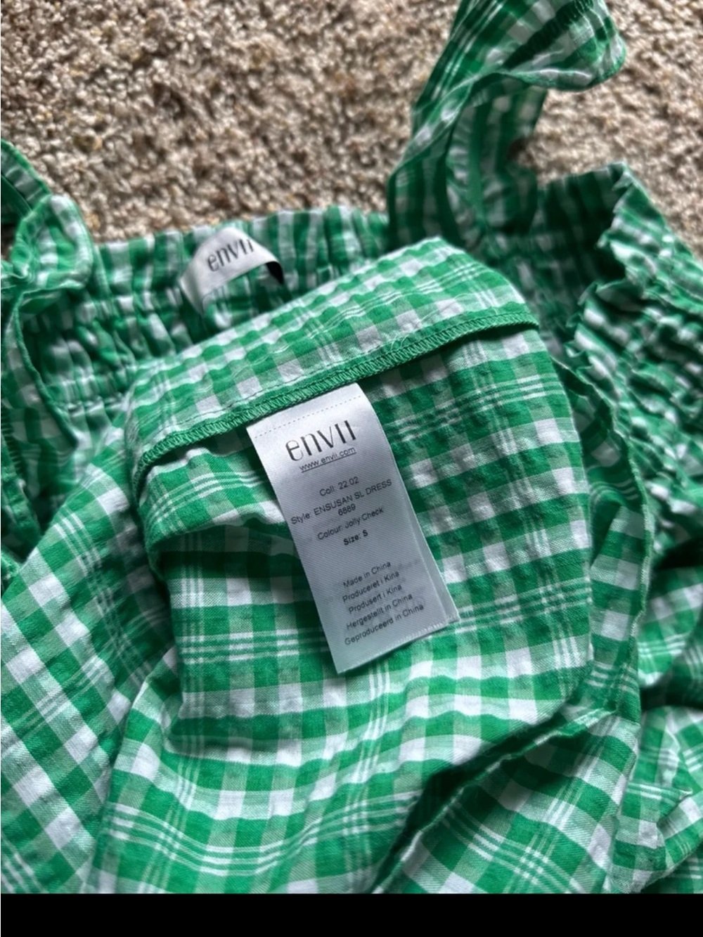 Envii ENSUSAN SL DRESS 6889 in Jolly Check size Small - Picture 12 of 12